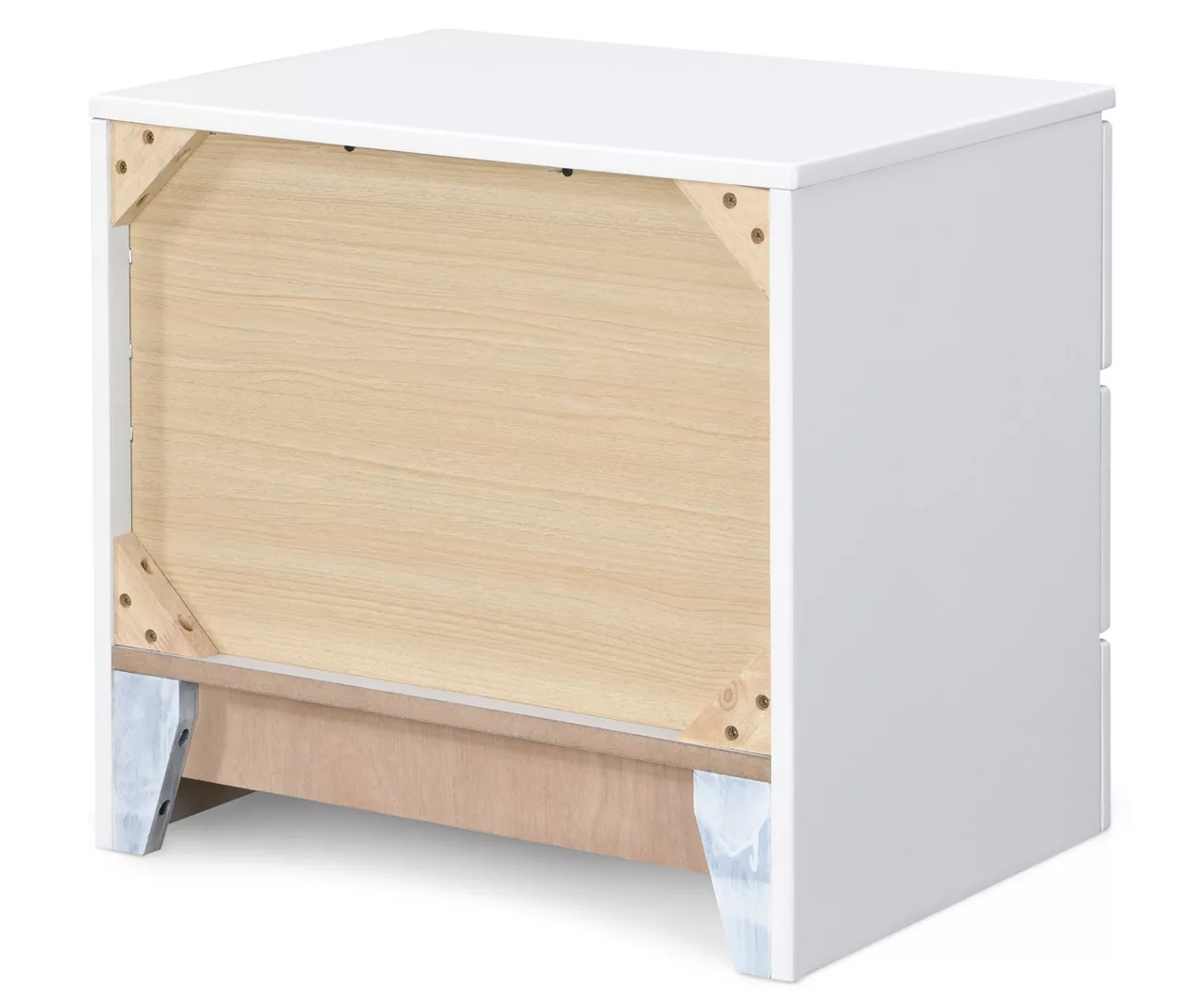 White Hudson 2-Drawer Wood Nightstand 16 White Hudson 2-Drawer Wood Nightstand - Image 14