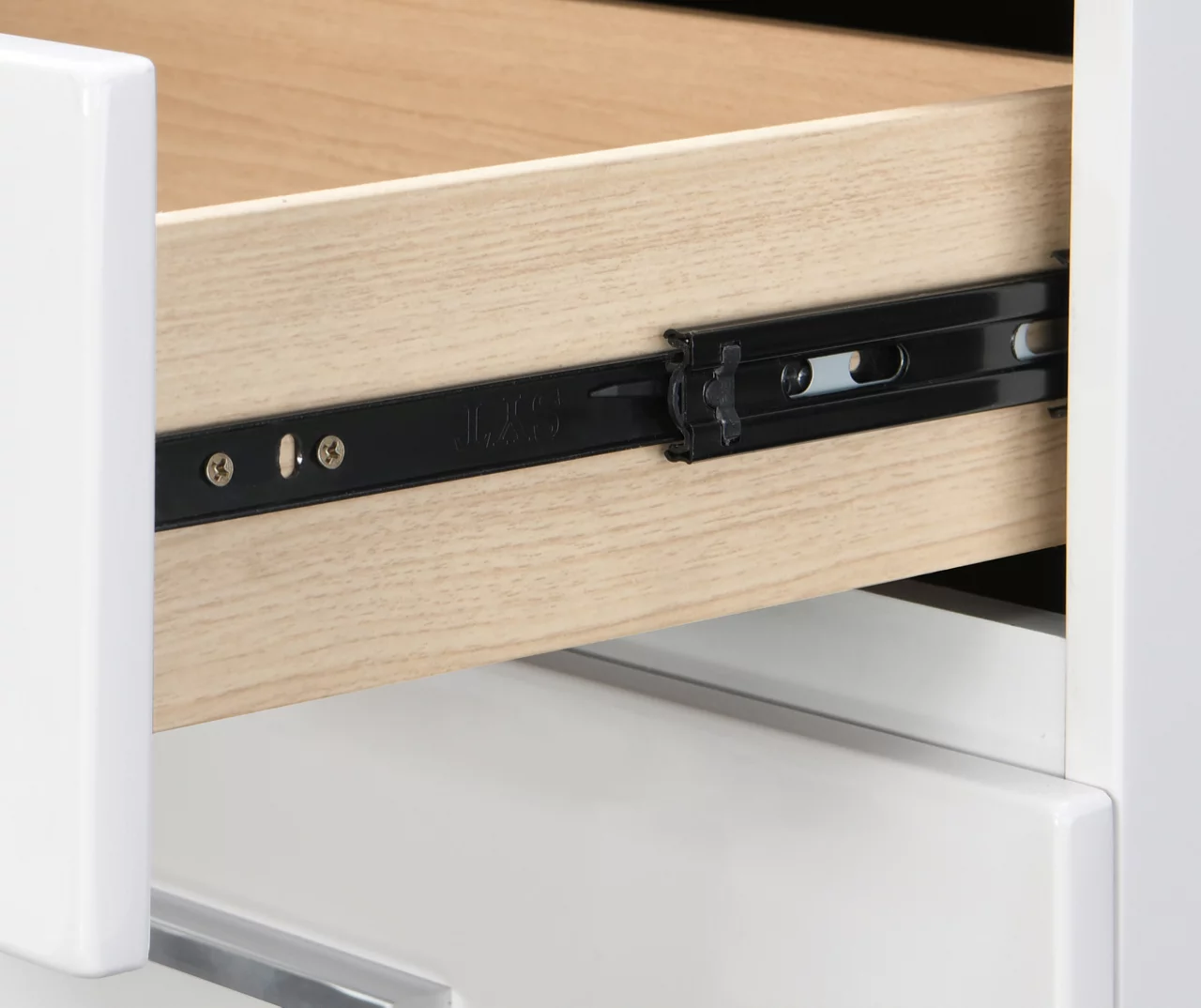 White Hudson 2-Drawer Wood Nightstand 11 White Hudson 2-Drawer Wood Nightstand - Image 9