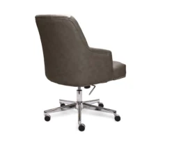 Leighton Gray Memory Foam Bonded Leather Office Chair -COSCO Store 810513560 13