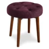 Penelope Eggplant Tufted Stool 2 Penelope Eggplant Tufted Stool -COSCO Store 810513574 2