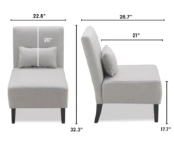 Serta Palisades Slipper Chair With Pillow -COSCO Store 810513584 5