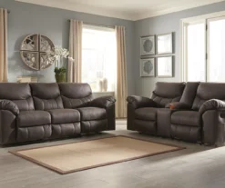 Boxberg Teak Faux Leather Reclining Sofa -COSCO Store 810519659 810519658 1
