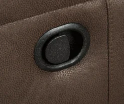 Jesolo Coffee Brown Reclining Console Loveseat -COSCO Store 810519673 4