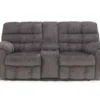 Acieona Slate Reclining Console Loveseat -COSCO Store 810519689