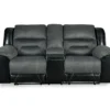Earhart Faux Leather Reclining Console Loveseat -COSCO Store 810519695