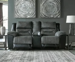 Earhart Faux Leather Reclining Console Loveseat -COSCO Store 810519695 3