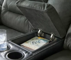 Earhart Faux Leather Reclining Console Loveseat -COSCO Store 810519695 5