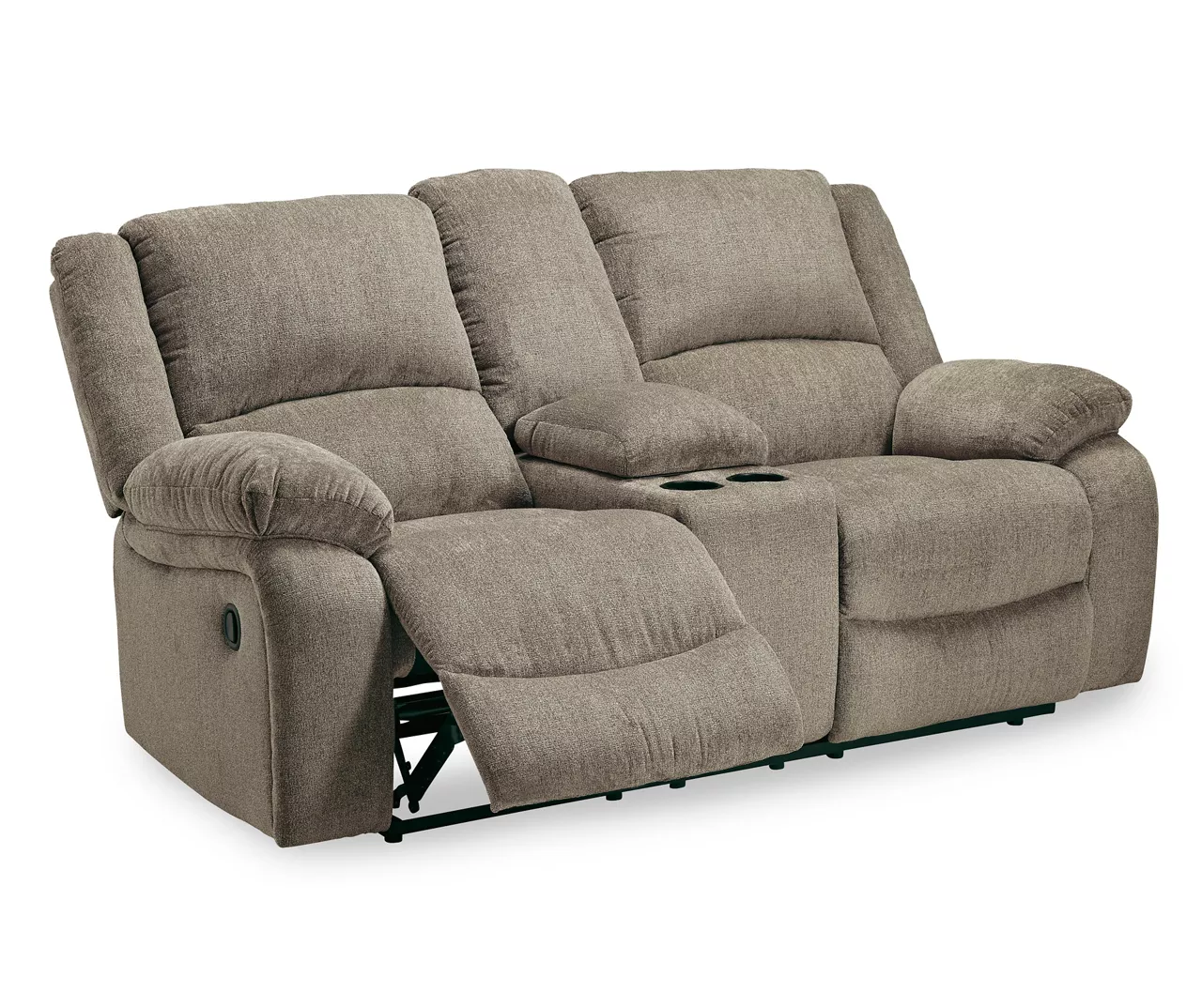 Draycoll Pewter Reclining Console Loveseat 7 Draycoll Pewter Reclining Console Loveseat - Image 5