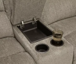 Draycoll Pewter Reclining Console Loveseat 18 Draycoll Pewter Reclining Console Loveseat -COSCO Store 810519716 5