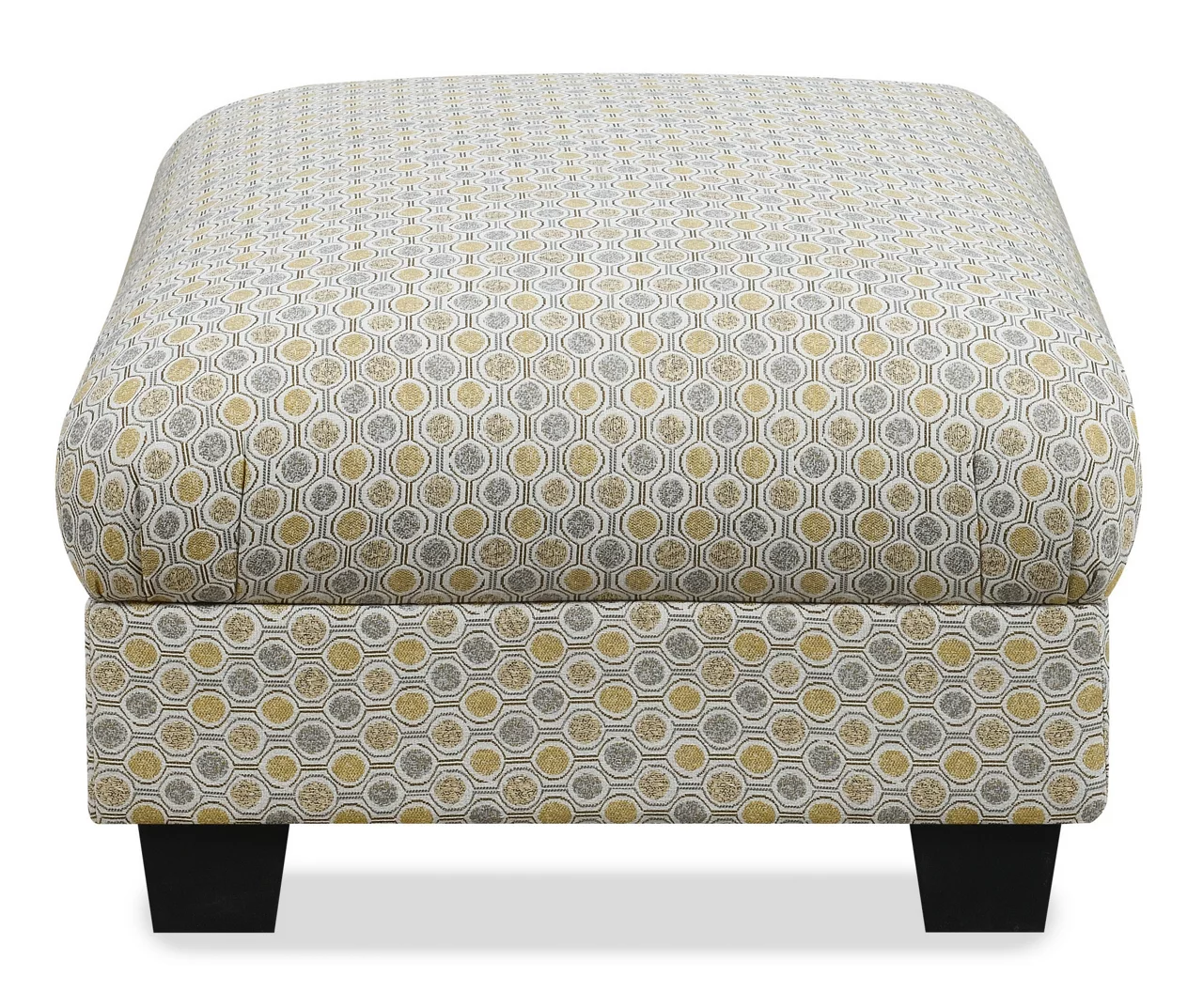 Rogers Vintage Gold Ottoman 6 Rogers Vintage Gold Ottoman - Image 4