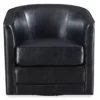Hammond Classic Black Swivel Accent Chair -COSCO Store 810519935 1