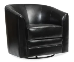 Hammond Classic Black Swivel Accent Chair -COSCO Store 810519935 2