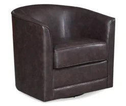 Willow River Hammond Faux Leather Swivel Accent Chair -COSCO Store 810519938 2