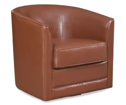 Willow River Hammond Faux Leather Swivel Accent Chair -COSCO Store 810519939 2