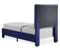 Decatur Navy Twin Upholstered Bed -COSCO Store 810519977 10