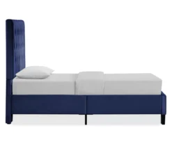 Decatur Navy Twin Upholstered Bed -COSCO Store 810519977 7