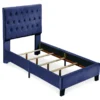 Decatur Navy Twin Upholstered Bed -COSCO Store 810519977 9