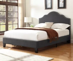 Lombard Charcoal Gray Full Upholstered Bed 13 Lombard Charcoal Gray Full Upholstered Bed -COSCO Store 810519983 7