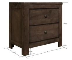 Florence 2-Drawer Nightstand -COSCO Store 810519987 5