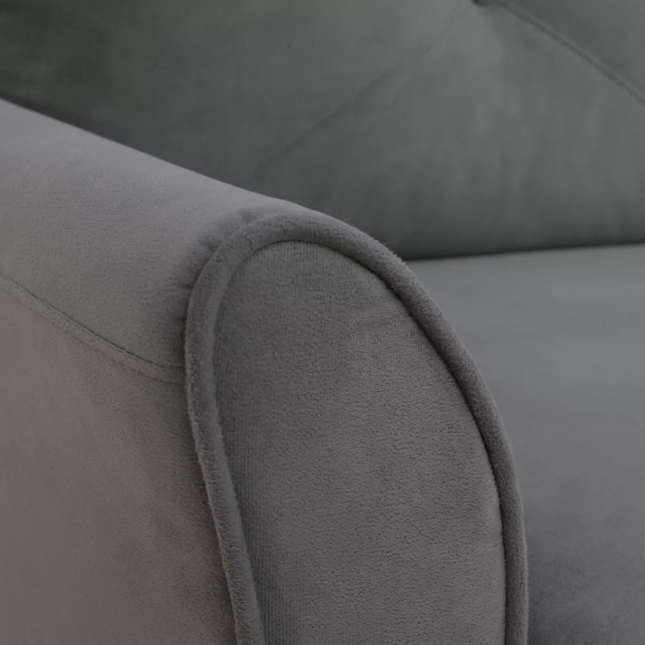 Hayward Gray Curved Arm Sectional 17 Hayward Gray Curved Arm Sectional - Image 15