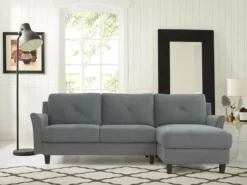 Hayward Gray Curved Arm Sectional 36 Hayward Gray Curved Arm Sectional -COSCO Store 810524580 71
