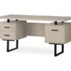 60" Taupe & Black Floating Desk 2 60" Taupe & Black Floating Desk -COSCO Store 810527326 2