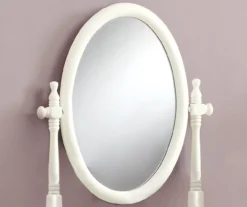 Antique White 2-Piece Mirror Vanity Set -COSCO Store 810527351 3