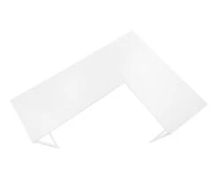 White Metal L-Shaped Corner Desk -COSCO Store 810527370 4