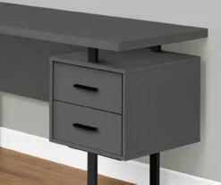 Black & Gray 3-Drawer L-Shaped Corner Desk 9 Black & Gray 3-Drawer L-Shaped Corner Desk -COSCO Store 810527373 3