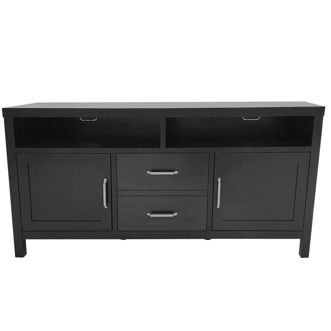 60" Black Storage TV Stand 3 60" Black Storage TV Stand
