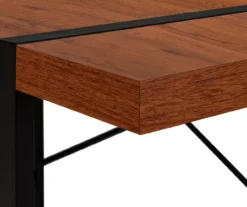 Cherry Wood Look Thick Panel Computer Desk -COSCO Store 810533369 7