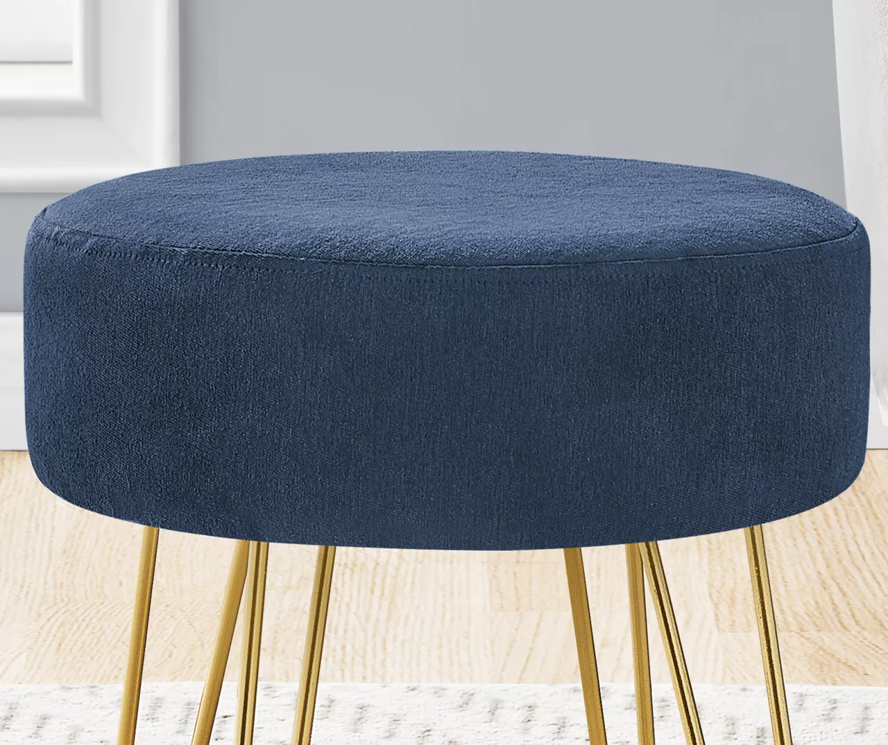Hairpin Leg Upholstered Ottoman 12 Hairpin Leg Upholstered Ottoman - Image 10