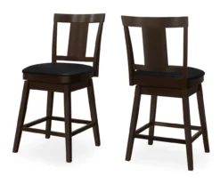 Faux Leather Swivel Bar Stools, 2-Pack 22 Faux Leather Swivel Bar Stools, 2-Pack -COSCO Store 810533431 2