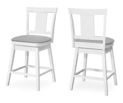 Faux Leather Swivel Bar Stools, 2-Pack 25 Faux Leather Swivel Bar Stools, 2-Pack -COSCO Store 810533433 2