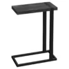 Black Reclaimed Wood Look C Side Table 1 Black Reclaimed Wood Look C Side Table -COSCO Store 810533449 2