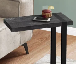 Black Reclaimed Wood Look C Side Table -COSCO Store 810533449 4