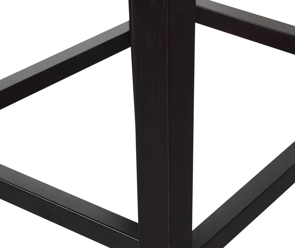 30" Black Faux Brushed Leather Bar Stools, 2-Pack 6 30" Black Faux Brushed Leather Bar Stools, 2-Pack - Image 4