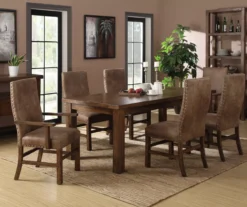 Rustic Pine & Dixie Almond Upholstered Dining Chairs, 2-Pack -COSCO Store 810535744 6