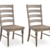 Sandstone Buff Ladderback Upholstered Dining Chairs, 2-Pack -COSCO Store 810535746 1