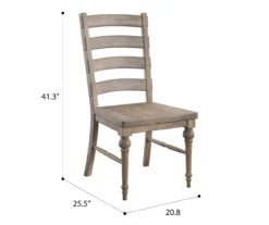 Sandstone Buff Ladderback Upholstered Dining Chairs, 2-Pack -COSCO Store 810535746 2