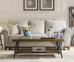 Pomona Pine Brown & Steel Gray 24" Wood Open-Shelf End Table 20 Pomona Pine Brown & Steel Gray 24" Wood Open-Shelf End Table -COSCO Store 810535748 11