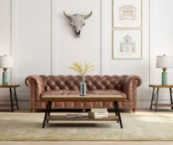 Pomona Pine Brown & Steel Gray 24" Wood Open-Shelf End Table 17 Pomona Pine Brown & Steel Gray 24" Wood Open-Shelf End Table -COSCO Store 810535748 8