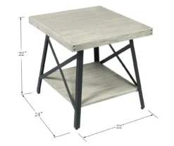 Willow River Pomona Open-Shelf End Table -COSCO Store 810535752 2