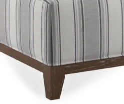 Stone Gray Square Wood Leg Ottoman -COSCO Store 810535755 3