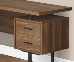 Walnut Wood Look 3-Drawer L-Shaped Corner Computer Desk 9 Walnut Wood Look 3-Drawer L-Shaped Corner Computer Desk -COSCO Store 810535778 4