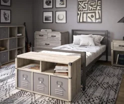 Nova Gray Oak Bedroom Storage Bench -COSCO Store 810538200 6
