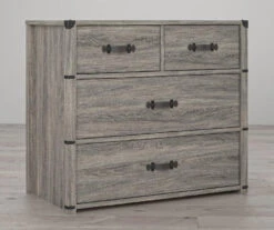 Nova Gray Oak 4-Drawer Storage Dresser -COSCO Store 810538201 2