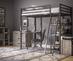 Nova Gray Oak 4-Drawer Storage Dresser -COSCO Store 810538201 6