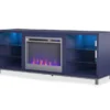 70" Intrepid Navy Deluxe Electric Fireplace Console 2 70" Intrepid Navy Deluxe Electric Fireplace Console -COSCO Store 810538244 3