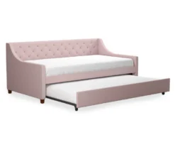 Her Majesty Light Pink Linen Daybed & Trundle -COSCO Store 810538395 4